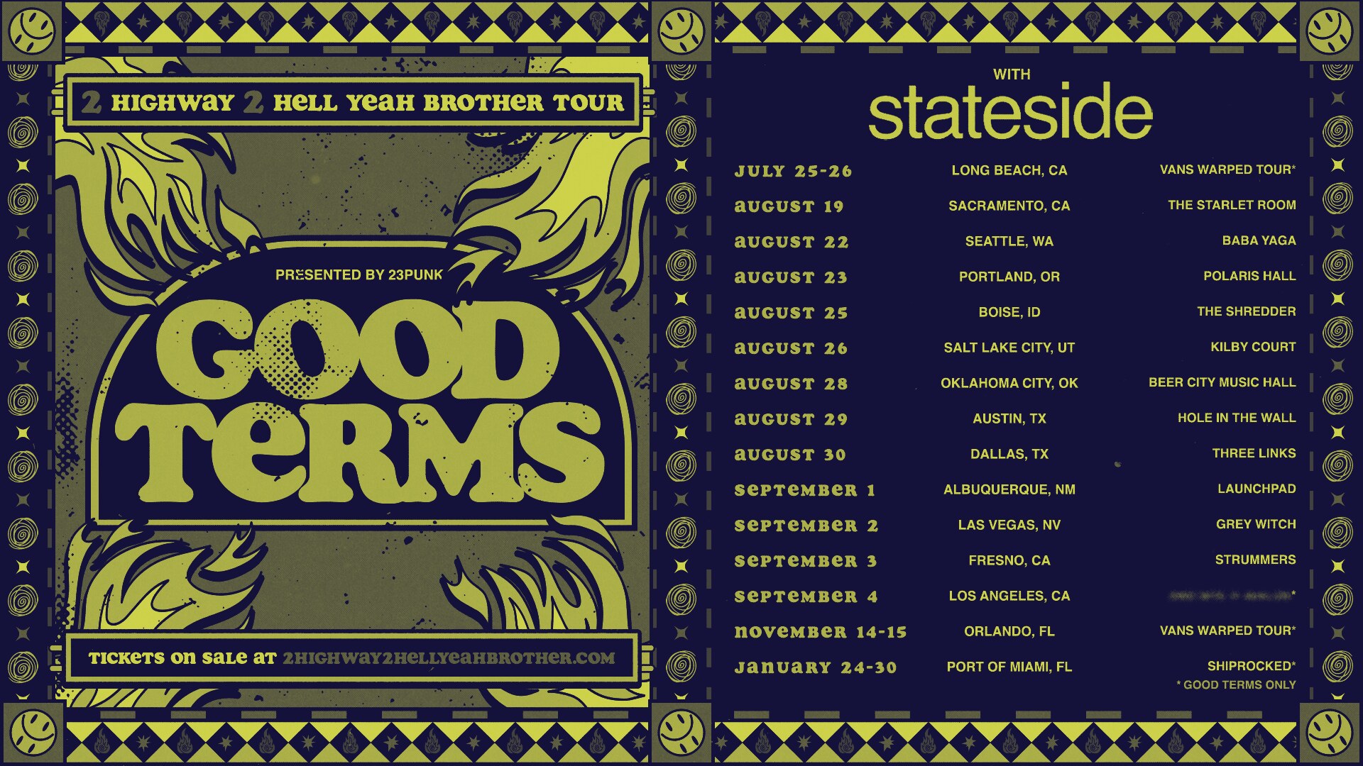 Good Terms — 2 Highway 2 Hell Yeah Brother Tour